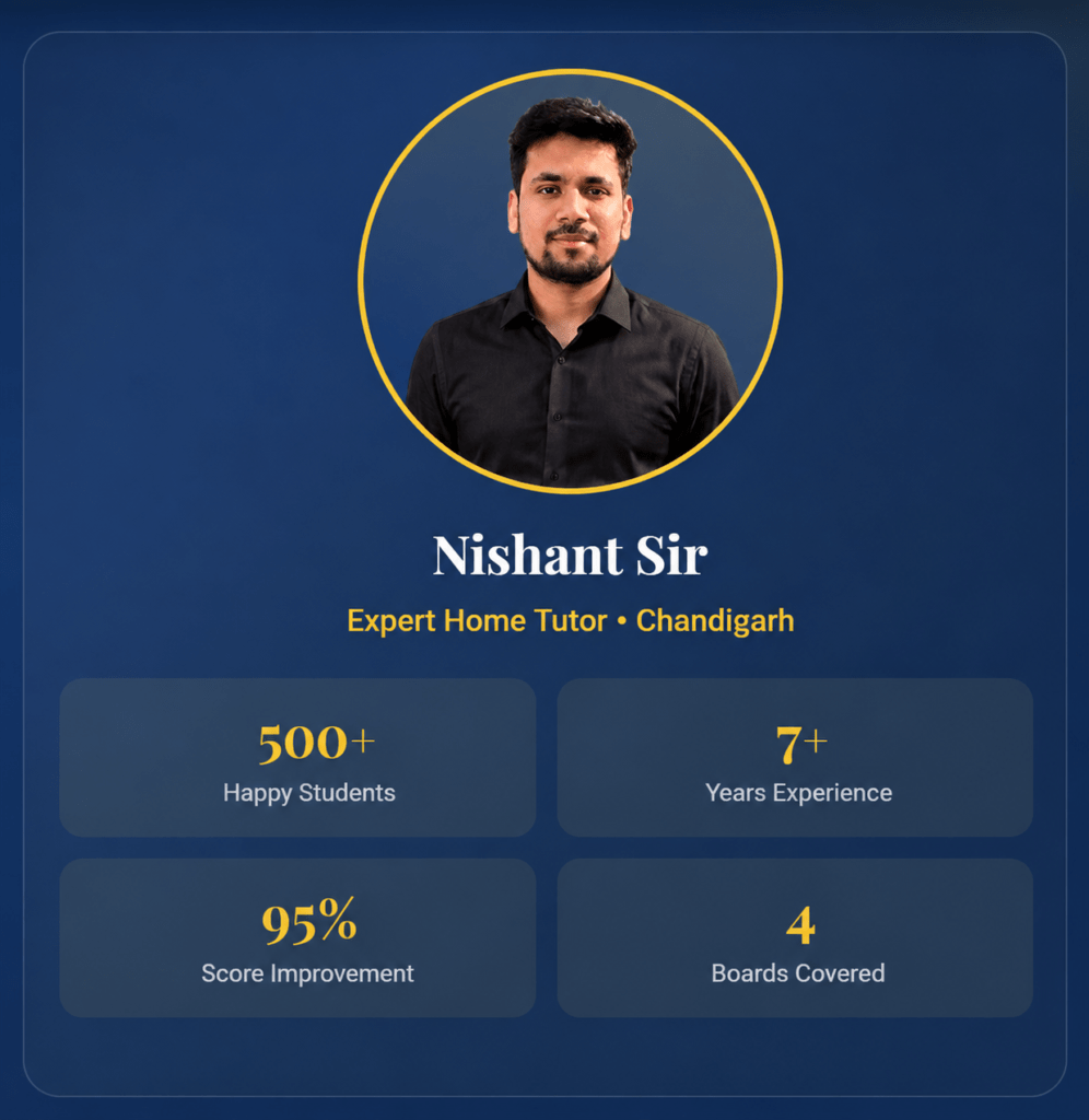 best home tutor in chandigarh nishant sir classes